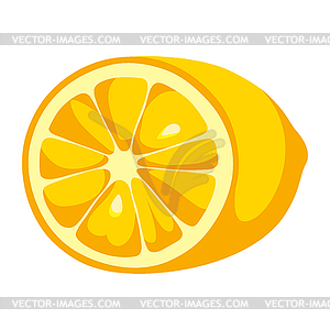 Lemon. Food adversting icon for industry and - vector image