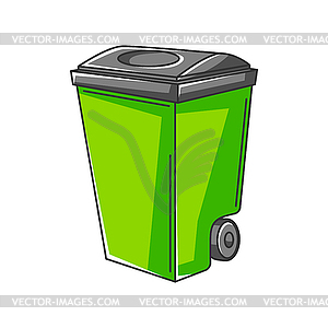 Trash can. Ecology icon for environment protection - vector image