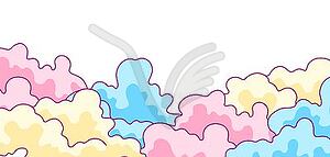 Color clouds. Background for decoration children - vector EPS clipart