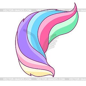 Abstract colored swirl. Colorful bright curls - vector image