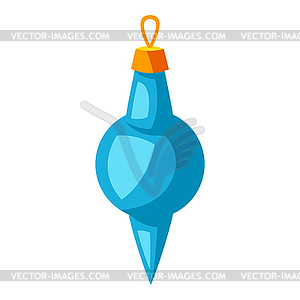 Merry Christmas decoration ball. Holiday icon in - vector clipart