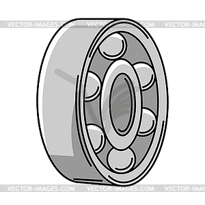 Car bearing. Auto center repair item. Business icon - vector clip art