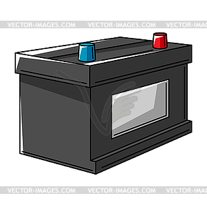 Car accumulator. Auto center repair item. Business - vector clipart / vector image