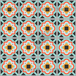 Ceramic tile abstract pattern. Geometric simple - vector image