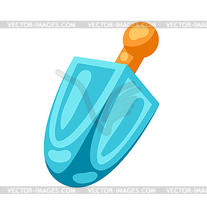 Happy Hanukkah dreidel. Holiday icon in cartoon - vector clipart