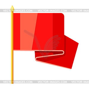 Flag. Award for sports or corporate competitions - vector clipart