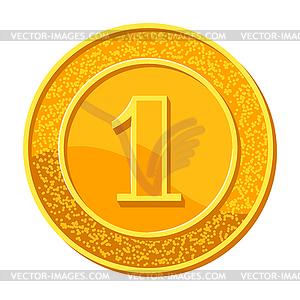 Gold medal. Award for sports or corporate - vector EPS clipart