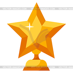 Золотая Звезда. Награда за спорт или корпоратив - изображение в векторном виде