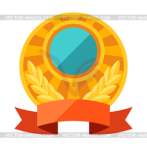 Gold medal. Award for sports or corporate - vector EPS clipart