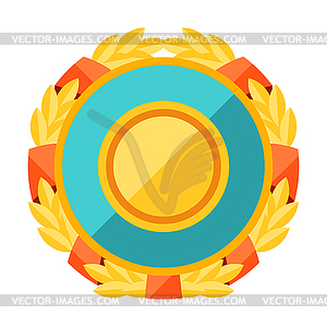 Gold medal. Award for sports or corporate - vector clipart