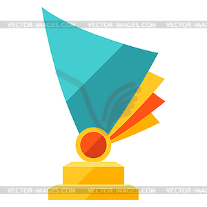 Gold prize. Award for sports or corporate - vector image