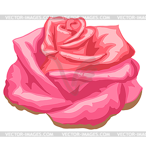 Beautiful realistic rose. Bud for design and - vector clipart