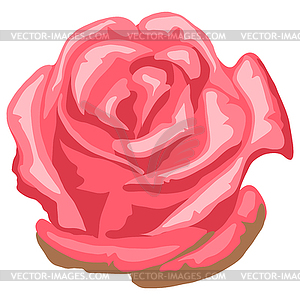 Beautiful realistic rose. Bud for design and - vector image