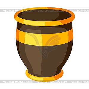 Home decoration vase. flower pot - vector clip art