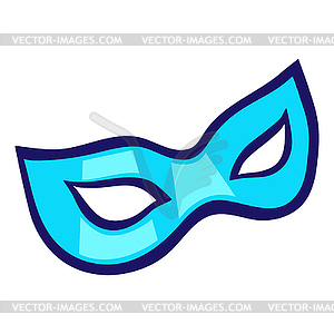 Mask in cartoon style. Cute funny object - vector clip art