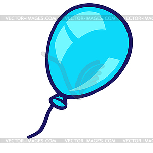 Balloon in cartoon style. Cute funny object - vector clip art