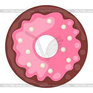 Donut. Food item for bars, restaurants and shops - vector image