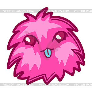 Creature in cartoon style. Cute funny character - vector clip art