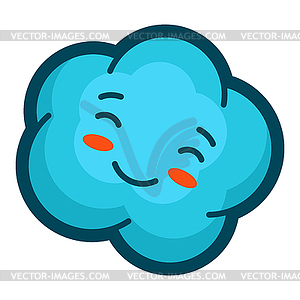 Cloud in cartoon style. Cute funny character - vector clipart / vector image