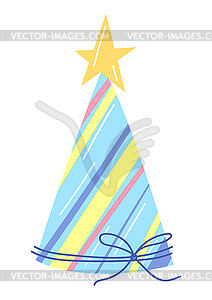 Happy Birthday hat. Celebration or holiday item - vector clipart