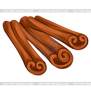 Stylized cinnamon. Image for design or decoration - vector clipart