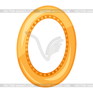 Stylized picture frame. Image for design or - vector clip art