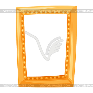 Stylized picture frame. Image for design or - vector image