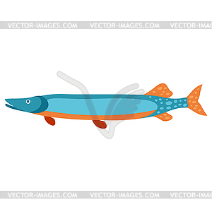 Stylized fish. Image for design or decoration - vector clip art