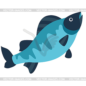 Stylized fish. Image for design or decoration - vector image