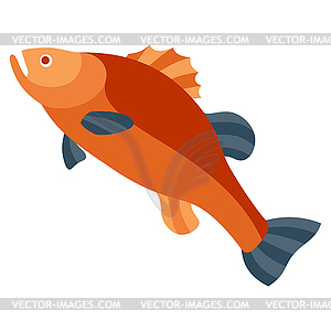 Stylized fish. Image for design or decoration - vector image