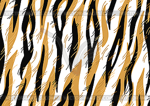 Seamless pattern with decorative tiger print. Anima - vector clipart