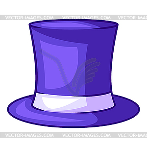 Cylinder hat. Cartoon stylized picture - vector clipart