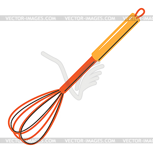 Cooking whisk. Stylized kitchen and restaurant - vector clip art