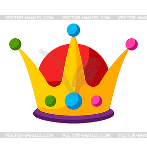 Mardi Gras carnival crown. for traditional festival - vector image