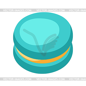 Macaroon. Food item for bars, restaurants and shops - vector EPS clipart