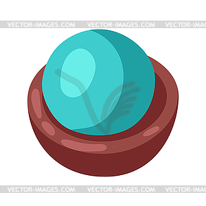 Chocolate candy. Food item for bars, restaurants an - vector image