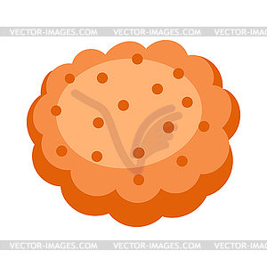 Cracker cookie. Food item for bars, restaurants - vector clipart