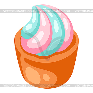 Marshmallow. Food item for bars, restaurants and - vector image