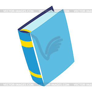 Stylized closed book. School or educational icon - vector clipart