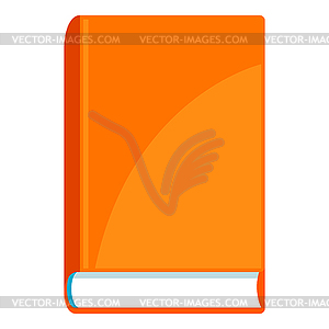 Stylized closed book. School or educational icon - stock vector clipart