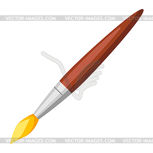 Paint brush. School education icon for industry - vector image