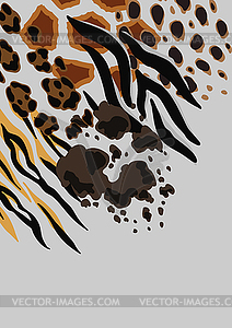 Background with decorative animal print. African - vector image