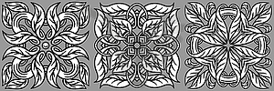 Portuguese azulejo ceramic tile pattern. - vector clipart