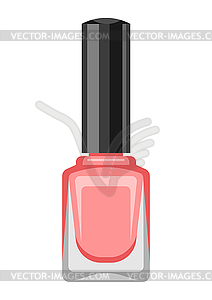 Nail polish. Make up item. Beauty and fashion image - vector clipart