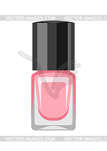 Nail polish. Make up item. Beauty and fashion image - vector image