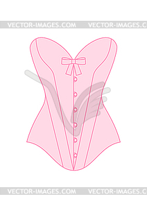 Female corset. Fashion woman underwear - vector clipart