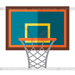 Icon of basketball basket. Sport equipment . For - vector image