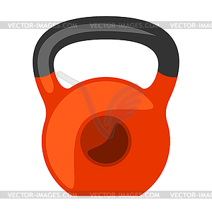 Icon of kettlebell. Sport equipment . For training - vector clip art