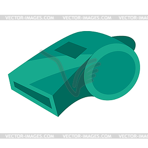 Icon of whistle. Sport equipment . For training - vector clip art