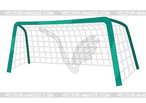 Icon of soccer goal. Sport equipment . For - vector image